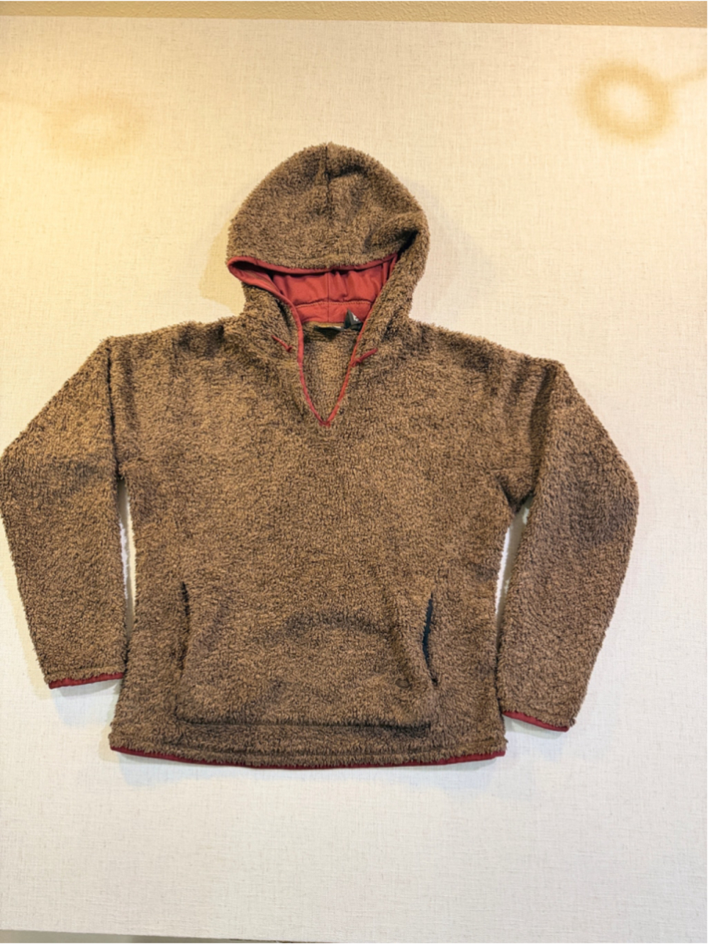 Mountain Hardwear Women’s M Brown Sherpa Fleece Hooded Pullover